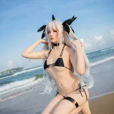 星之迟迟《《鸣夏》 欧根》主题写真：10张全套美图