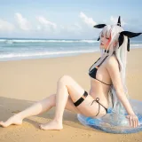 星之迟迟《《鸣夏》 欧根》主题写真：10张全套美图