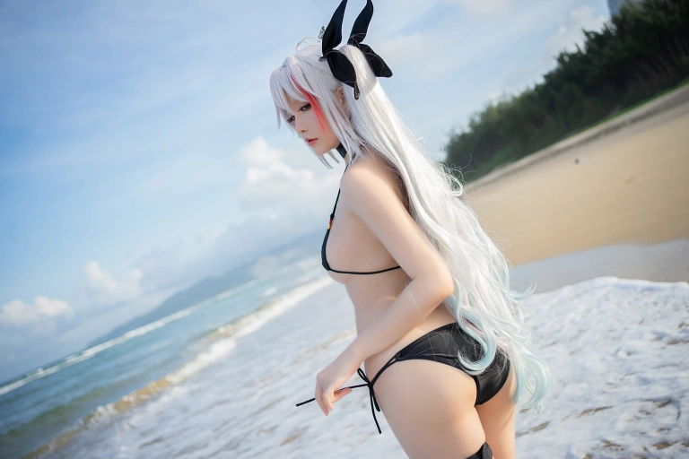 星之迟迟《《鸣夏》 欧根》主题写真：10张全套美图