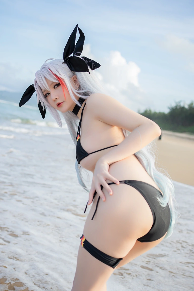 星之迟迟《《鸣夏》 欧根》主题写真：10张全套美图