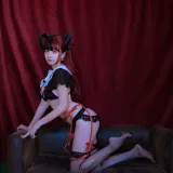 过期米线线喵《黑恶魔》主题写真：21张全套美图