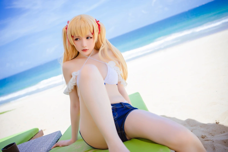 星之迟迟《《鸣夏》 苏赛克斯》主题写真：25张全套美图