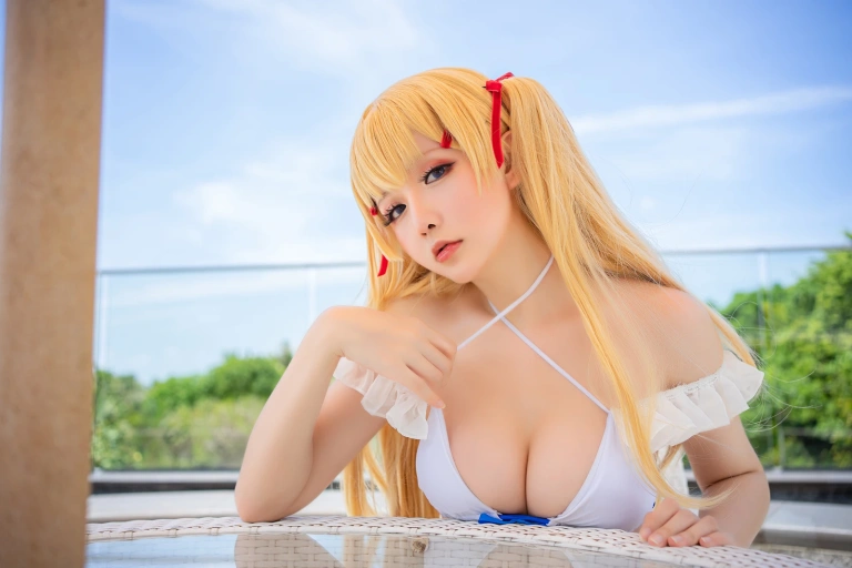 星之迟迟《《鸣夏》 苏赛克斯》主题写真：25张全套美图