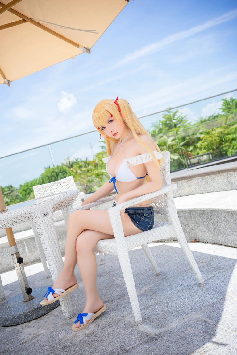 星之迟迟《《鸣夏》 苏赛克斯》主题写真：25张全套美图
