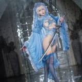 阿包也是兔娘《冰雪2B》主题写真：42张全套美图