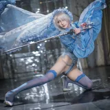 阿包也是兔娘《冰雪2B》主题写真：42张全套美图