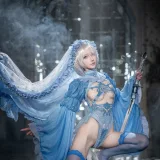 阿包也是兔娘《冰雪2B》主题写真：42张全套美图