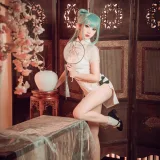面饼仙儿《初音旗袍》主题写真：28张全套美图