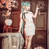 面饼仙儿《初音旗袍》主题写真：28张全套美图