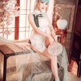 面饼仙儿《初音旗袍》主题写真：28张全套美图