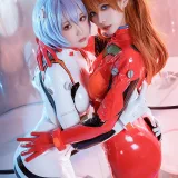 瓜希酱&Momoko葵葵《EVA 双厨狂喜版》主题写真：62张全套美图
