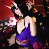星之迟迟《《星之彼方》 酒吞原皮》主题写真：20张全套美图