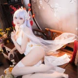 瓜希酱《阿尔比恩旗袍》主题写真：20张全套美图