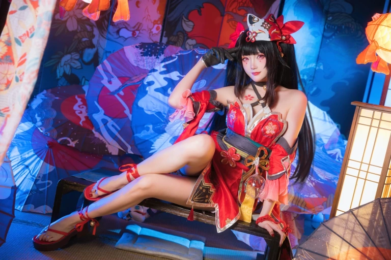 瓜希酱《崩坏·星穹铁道 花火》主题写真：21张全套美图