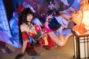瓜希酱《崩坏·星穹铁道 花火》主题写真：21张全套美图