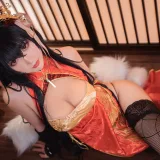 面饼仙儿《大凤旗袍》主题写真：30张全套美图