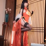 面饼仙儿《大凤旗袍》主题写真：30张全套美图