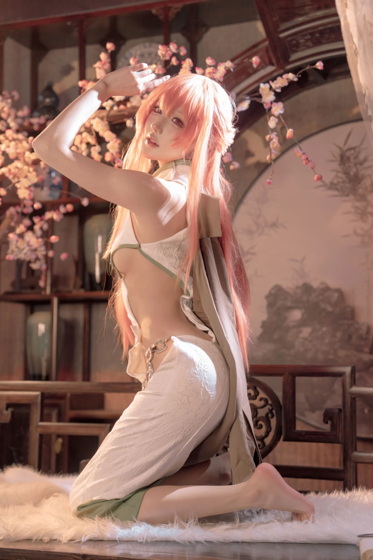 阿包也是兔娘《碧蓝航线 英仙座旗袍》主题写真：30张全套美图