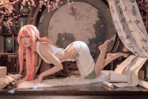 阿包也是兔娘《碧蓝航线 英仙座旗袍》主题写真：30张全套美图