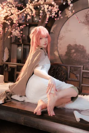 阿包也是兔娘《碧蓝航线 英仙座旗袍》主题写真：30张全套美图