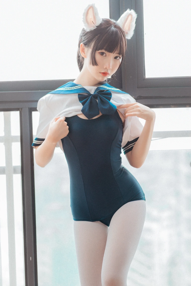 面饼仙儿《水手服 死库水》主题写真：35张全套美图