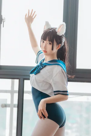 面饼仙儿《水手服 死库水》主题写真：35张全套美图