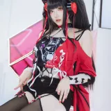 瓜希酱《交错战线cos旋律》主题写真：14张全套美图
