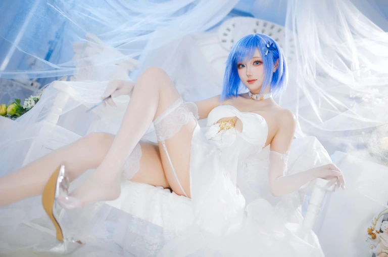 瓜希酱《碧蓝航线 恰巴耶夫·白骑兵的旋律》主题写真：20张全套美图