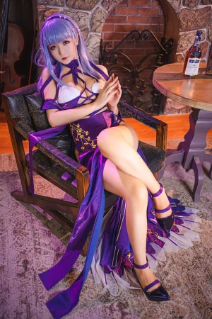 星之迟迟《《琉璃之宴》 黛朵》主题写真：25张全套美图