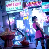 周叽是可爱兔兔《银河社区》主题写真：42张全套美图