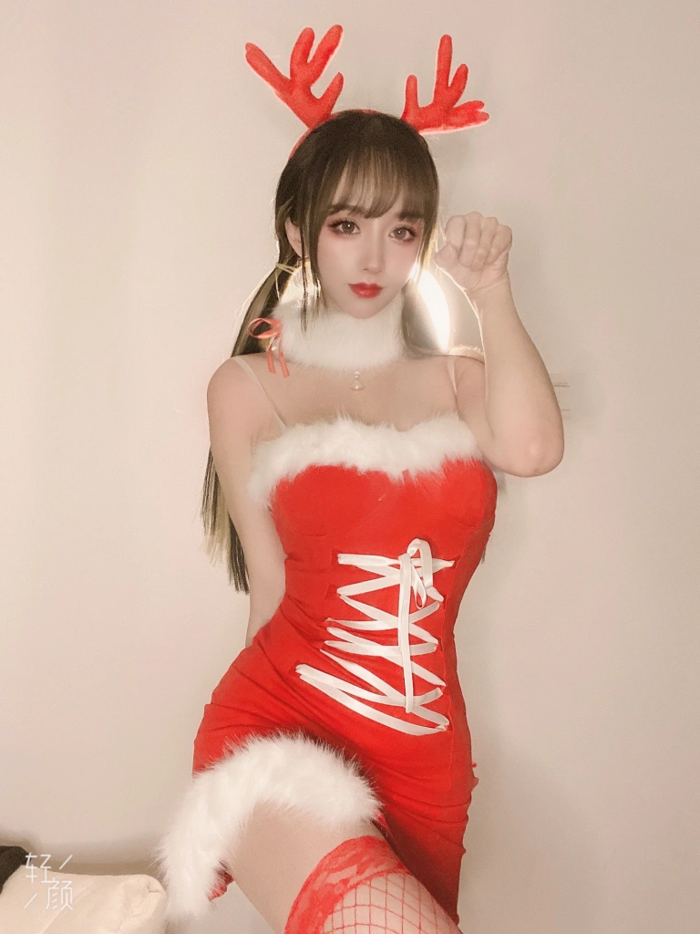 过期米线线喵《圣诞特辑》主题写真：39张全套美图，含1个视频