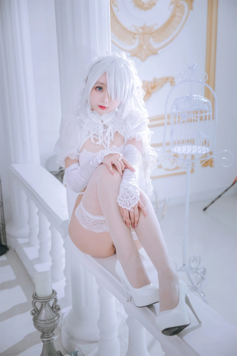 日奈娇(椎名莜)《白色花嫁》主题写真：72张全套美图