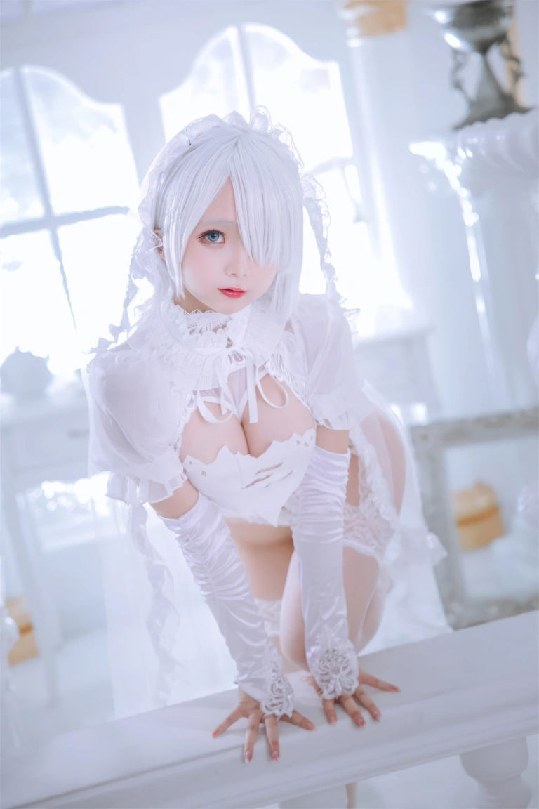 日奈娇(椎名莜)《白色花嫁》主题写真：72张全套美图