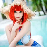 蜜汁猫裘《原神 妮露泳装》主题写真：21张全套美图