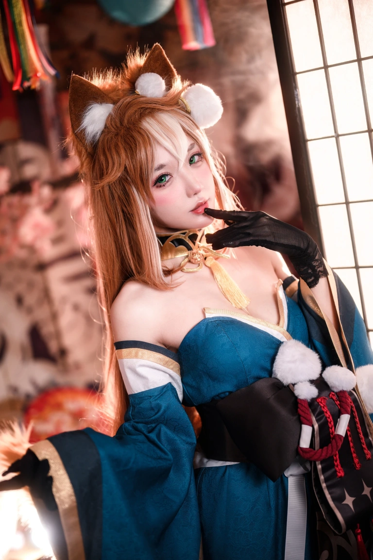 阿包也是兔娘《原神 希娜小姐》主题写真：42张全套美图