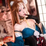 阿包也是兔娘《原神 希娜小姐》主题写真：42张全套美图