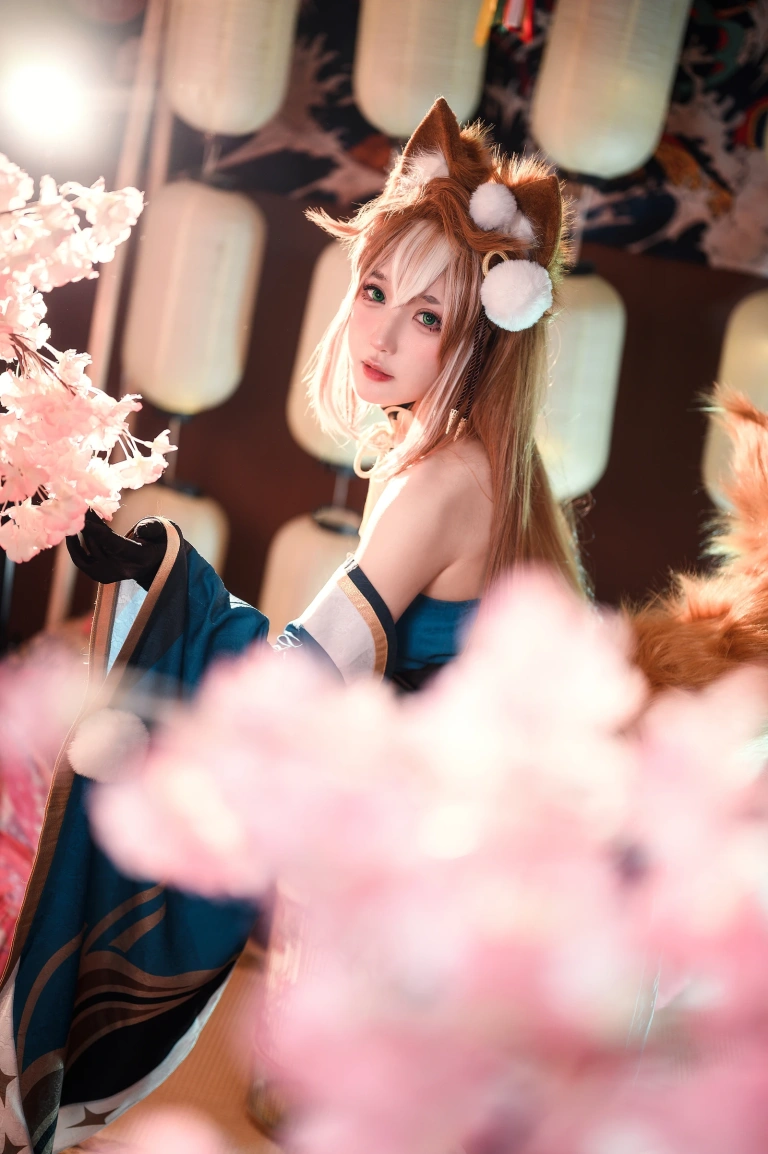 阿包也是兔娘《原神 希娜小姐》主题写真：42张全套美图