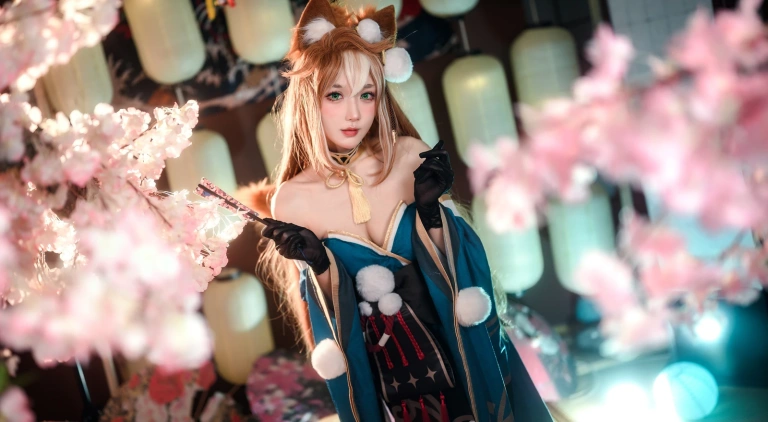 阿包也是兔娘《原神 希娜小姐》主题写真：42张全套美图