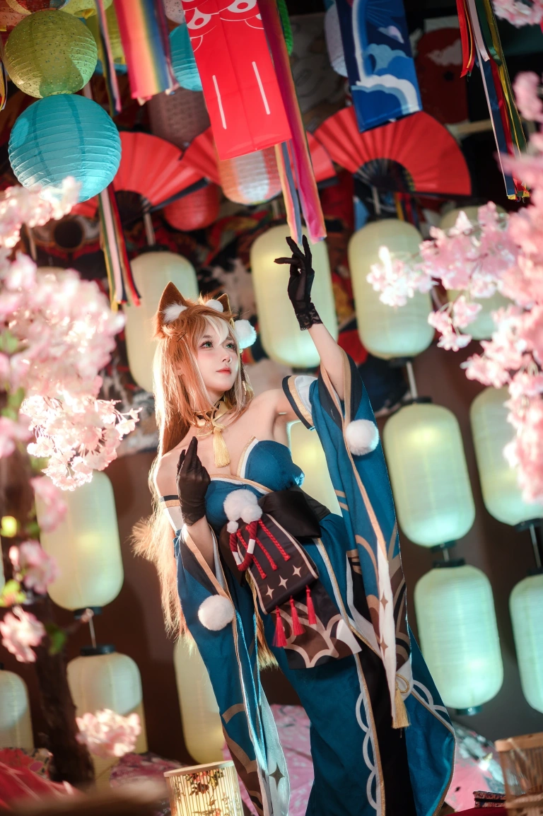阿包也是兔娘《原神 希娜小姐》主题写真：42张全套美图