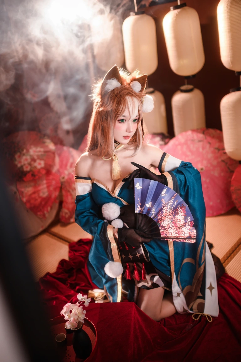 阿包也是兔娘《原神 希娜小姐》主题写真：42张全套美图