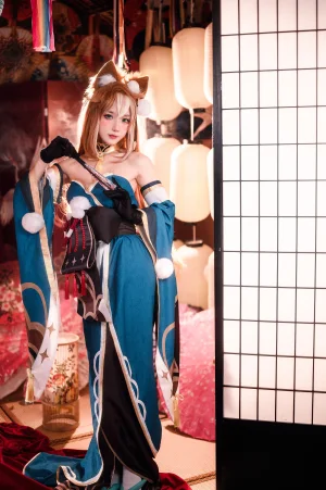 阿包也是兔娘《原神 希娜小姐》主题写真：42张全套美图