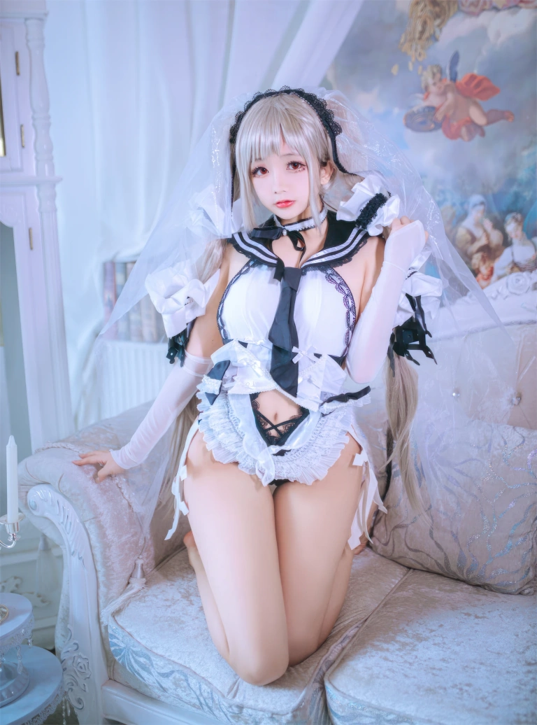 日奈娇(椎名莜)《碧蓝航线 可畏大小姐》主题写真：55张全套美图