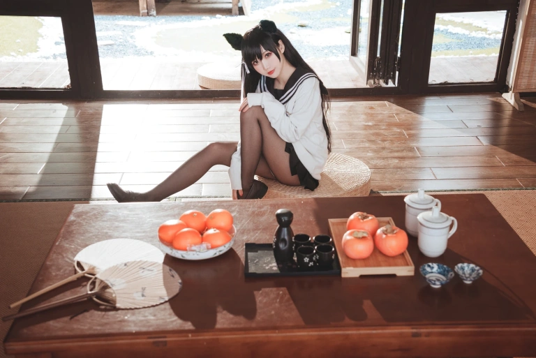 面饼仙儿《爱宕JK2》主题写真：47张全套美图，含1个视频