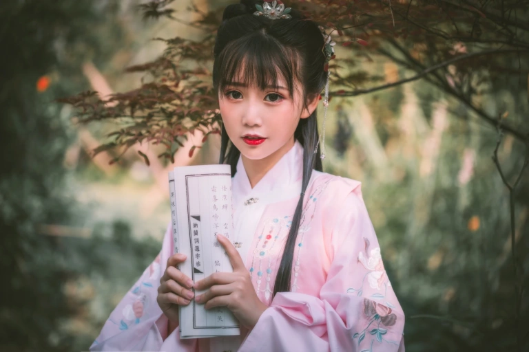面饼仙儿《明治汉服》主题写真：22张全套美图