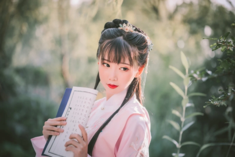 面饼仙儿《明治汉服》主题写真：22张全套美图