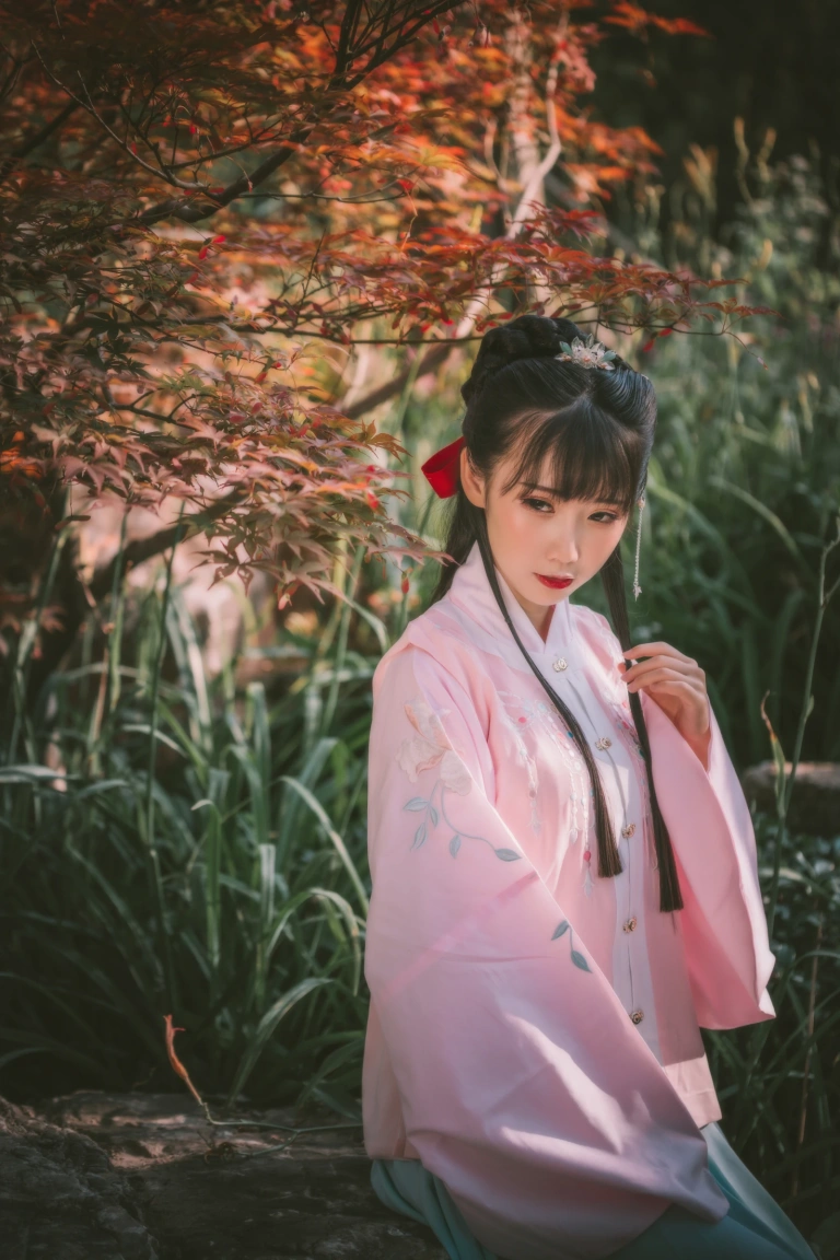 面饼仙儿《明治汉服》主题写真：22张全套美图