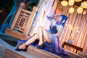 星之迟迟《《琉璃之宴》 伊吹》主题写真：25张全套美图