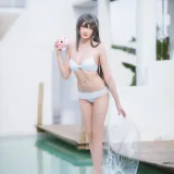瓜希酱《樱岛麻衣 泳装》主题写真：28张全套美图