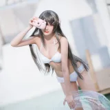 瓜希酱《樱岛麻衣 泳装》主题写真：28张全套美图