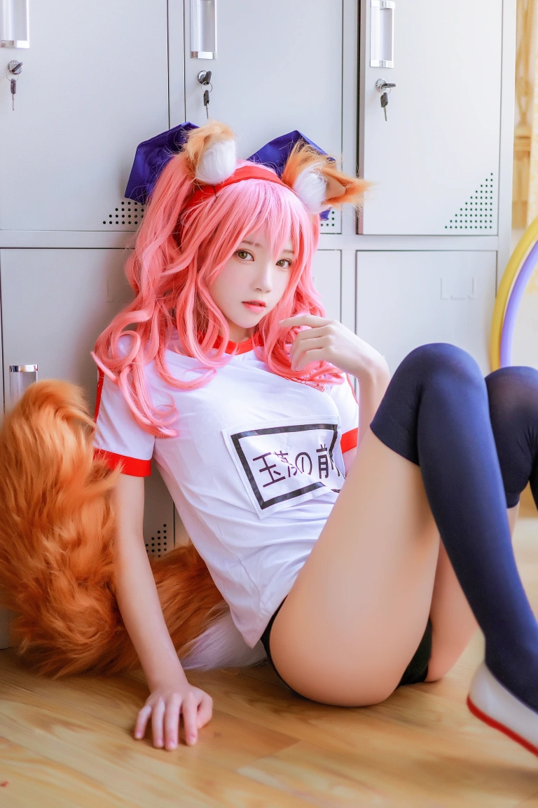 桜桃喵《玉藻前体操服》主题写真：31张全套美图